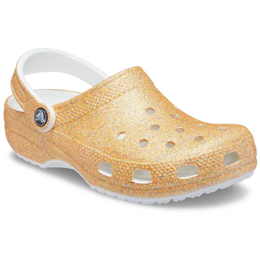 Crocs Classic Glitter Clogs Orange Sorbet