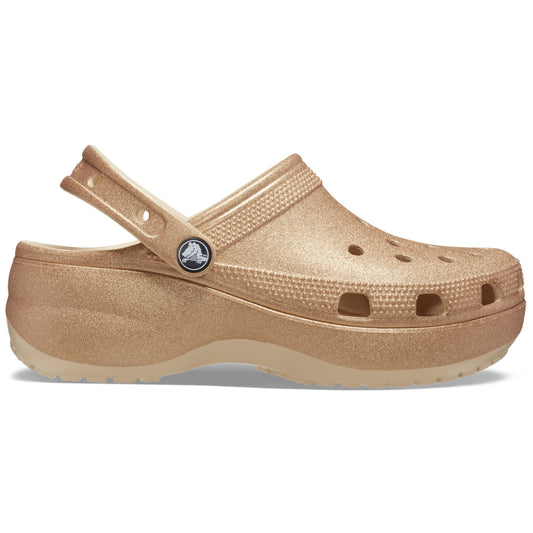 Crocs Classic Platform Glitter Clog 207241 Shiitake