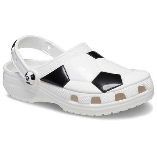 Crocs Classic Football Soccer Kids Clog (210157) - White/Black