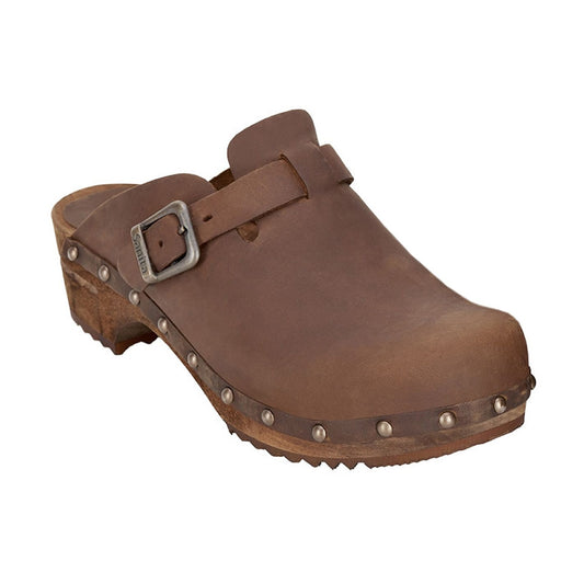 Sanita Kristel Traditional Clogs in Antique Brown (455205)