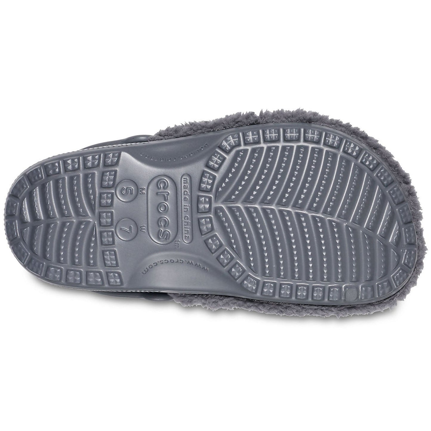 Crocs Classic Fuzz Mania Clogs Slate Grey