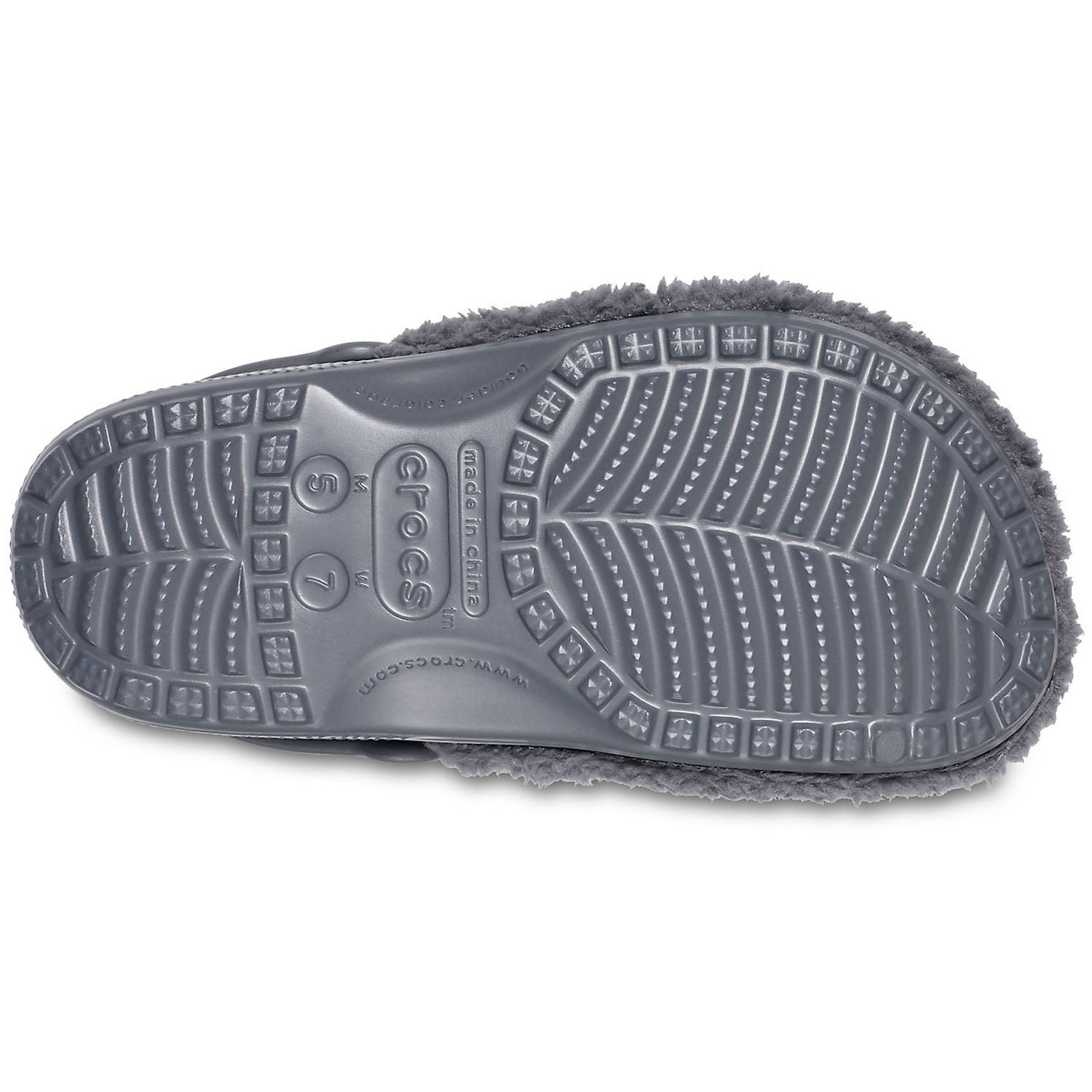 Crocs Classic Fuzz Mania Clogs Slate Grey