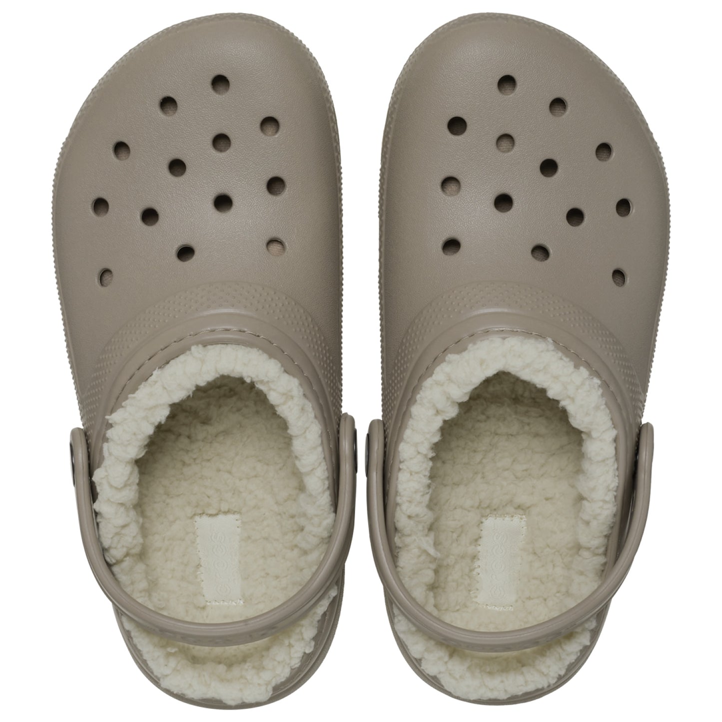 Crocs Classic Lined Kids Clogs (207010) - Mushroom/Bone