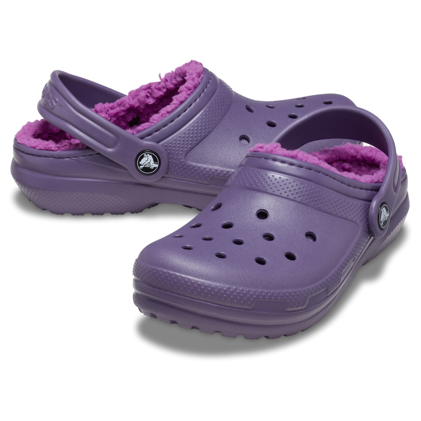 Crocs Classic Lined Kids Clogs (207010) - Nightshade