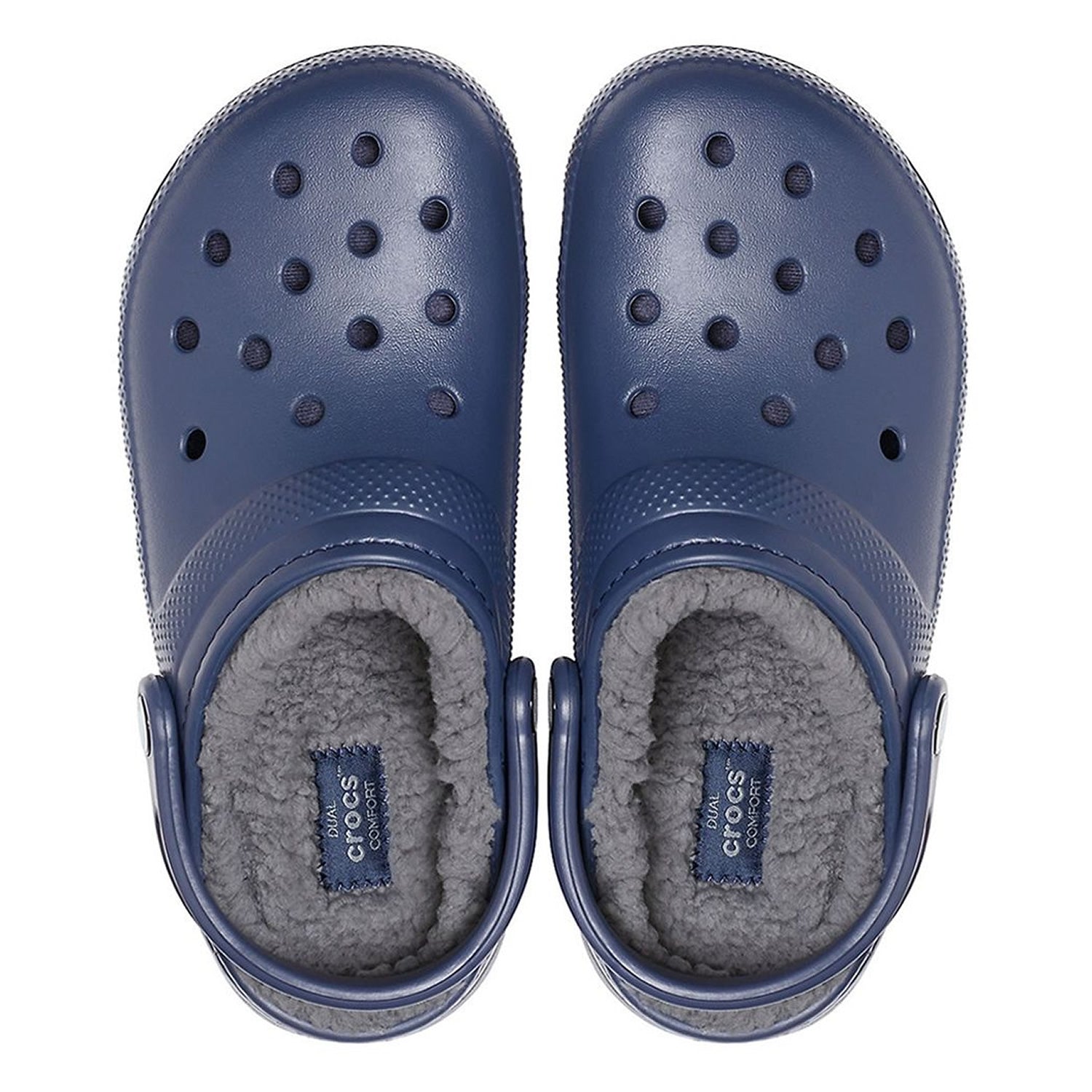 Crocs Classic Lined Clog (203591) - Navy/Charcoal