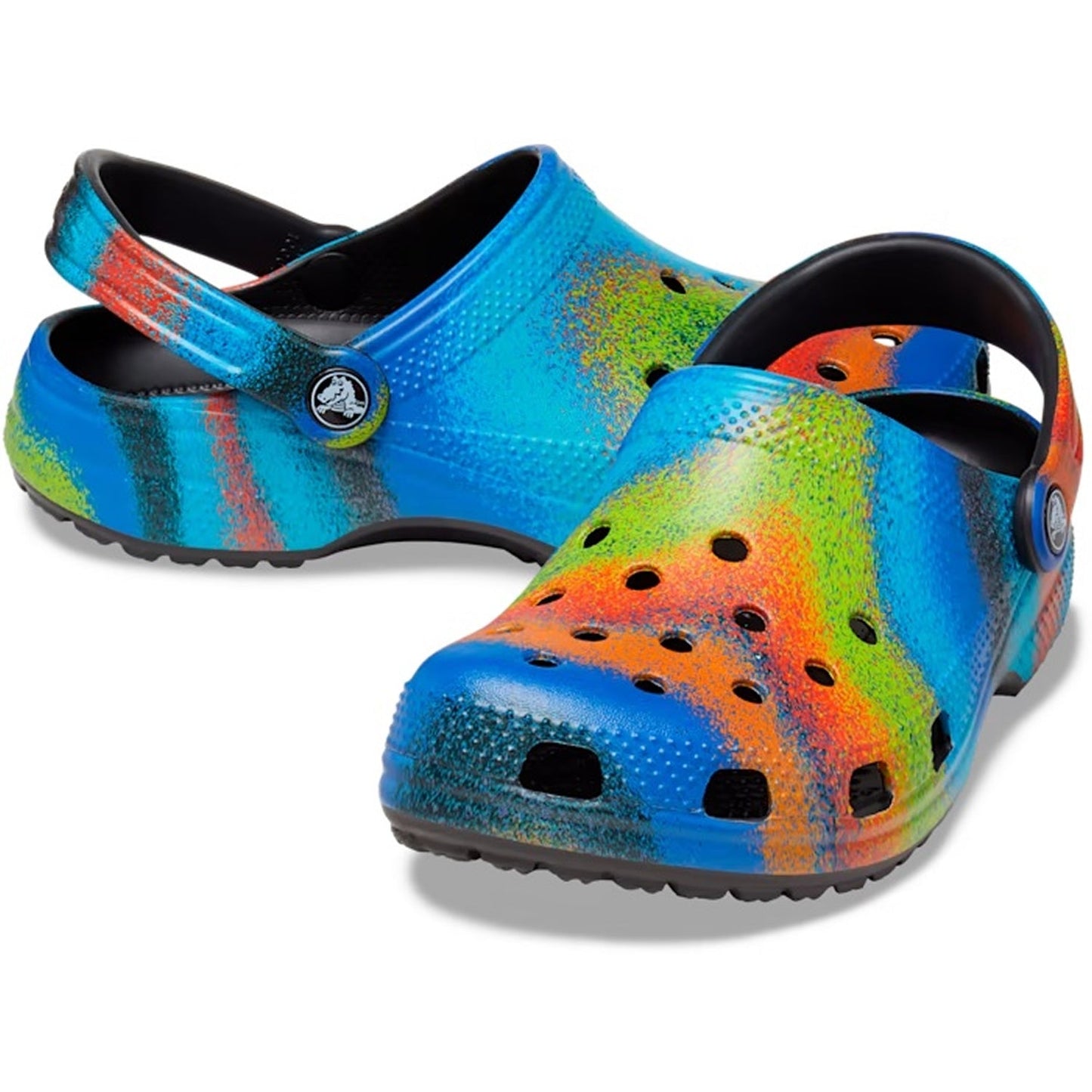 Crocs Classic Spray Dye Clog Black/Multi
