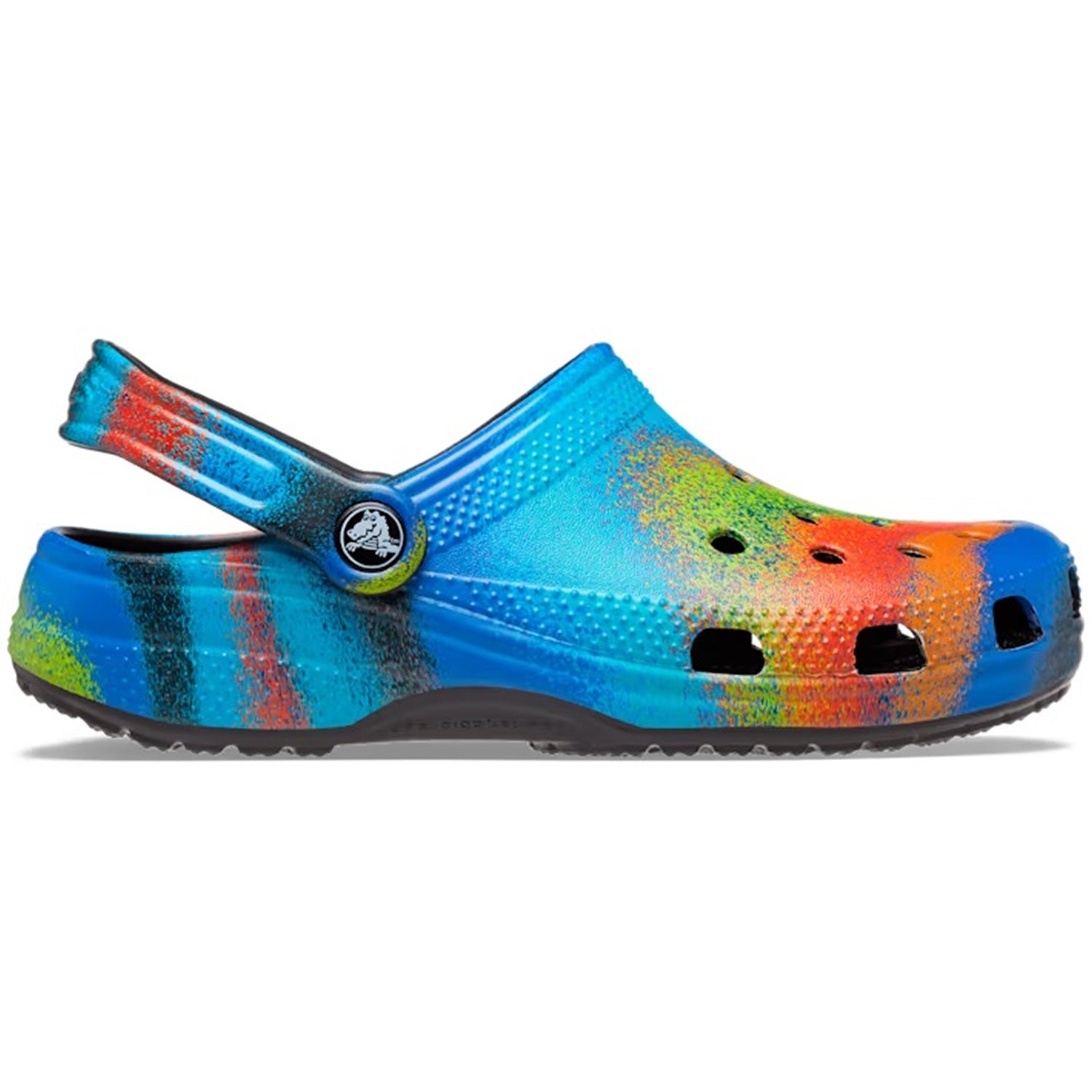 Crocs Classic Spray Dye Clog Black/Multi