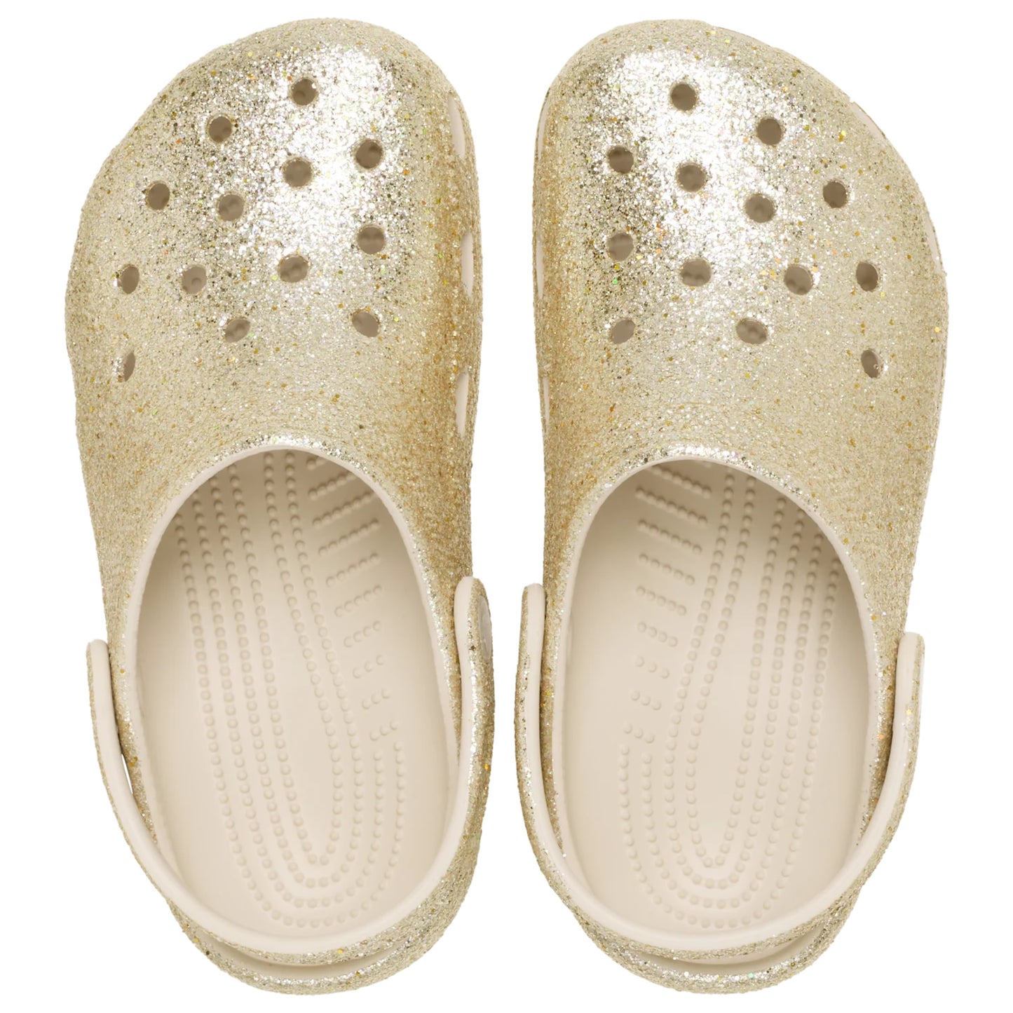 Crocs Classic Chunky Glitter Kids Clogs (211939) - Sandstone