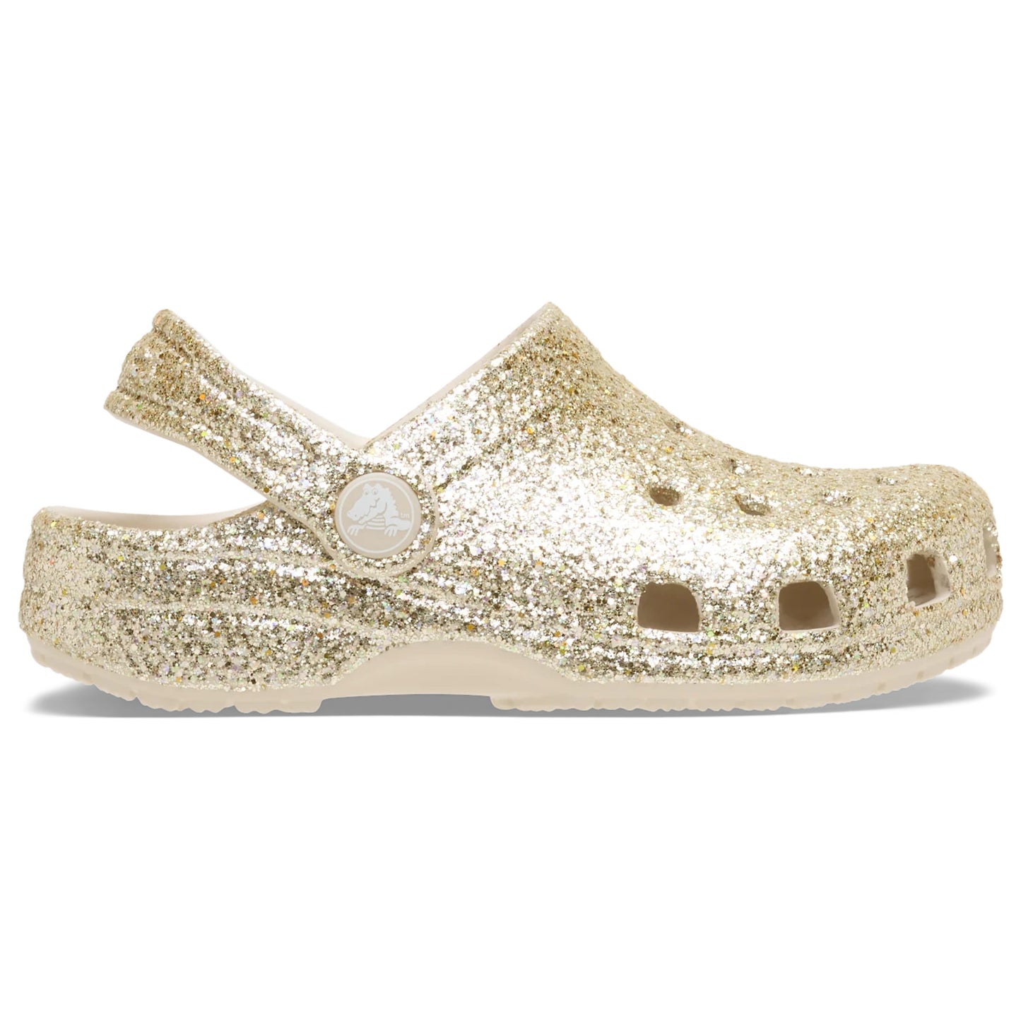 Crocs Classic Chunky Glitter Kids Clogs (211939) - Sandstone