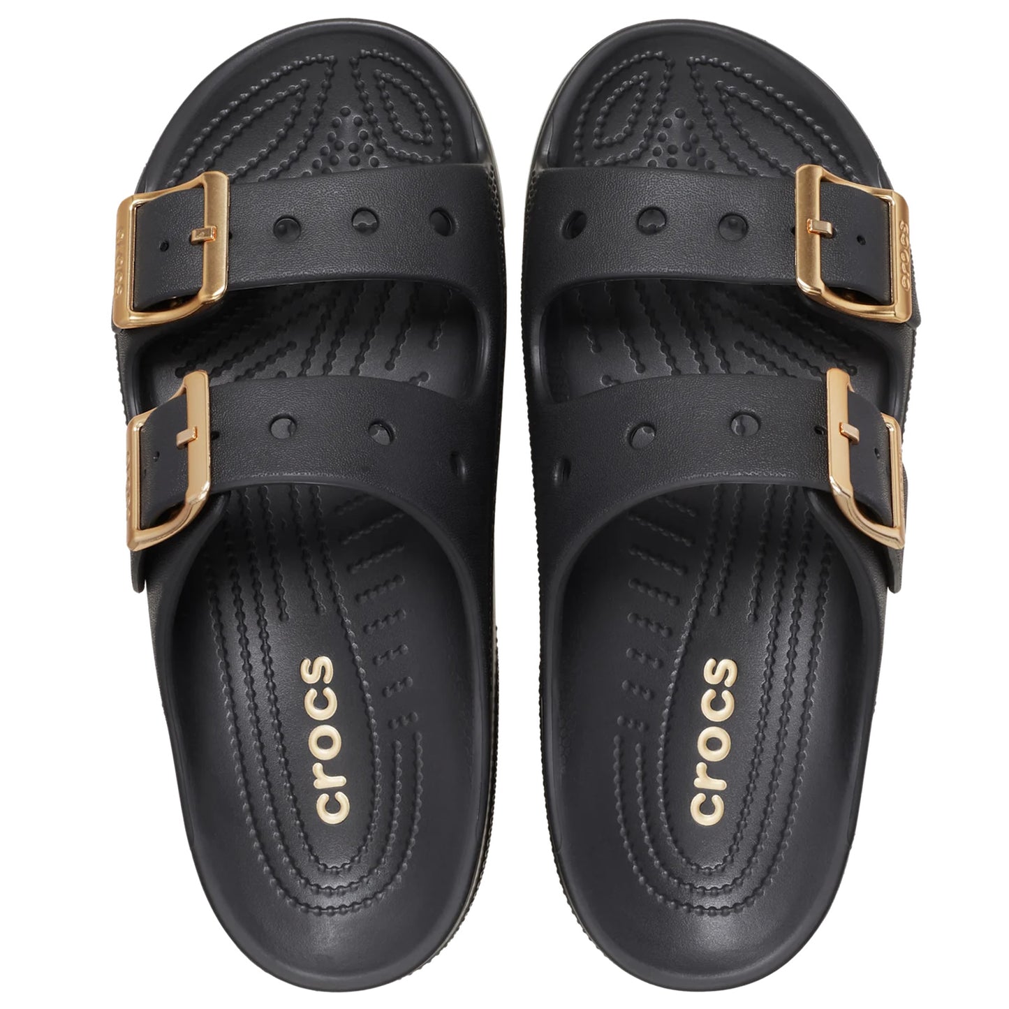 Crocs Saturday Metallic Buckle Sandal Women (213316) - Black