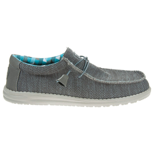 Hey Dude Wally Sox Textile 40019 Charcoal