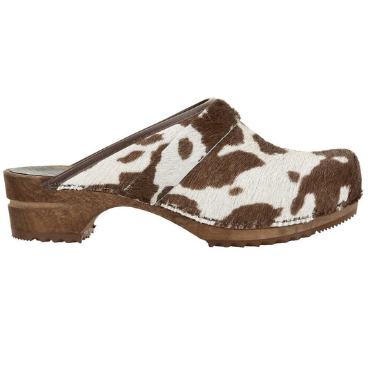 Sanita Brown Cow Danish Clogs