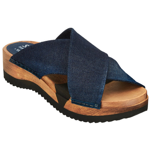 Sanita Tilka Vegan Flexible Denim Sandals in Navy (472923)