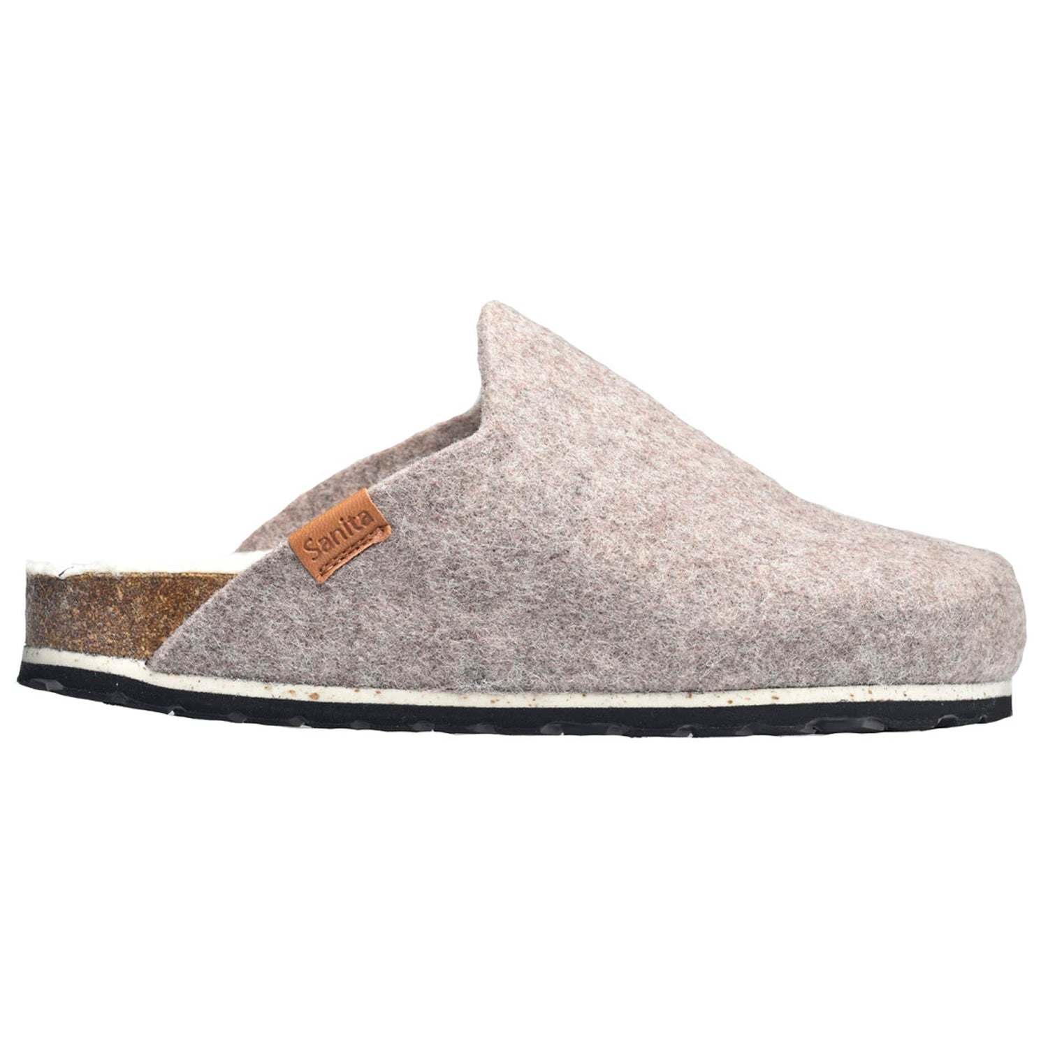 Sanita Clearance Harzen Wool Felt Clog Slippers in Rose (480060)